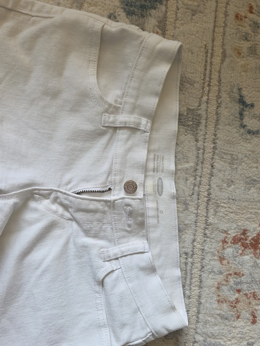 White Denim Shorts